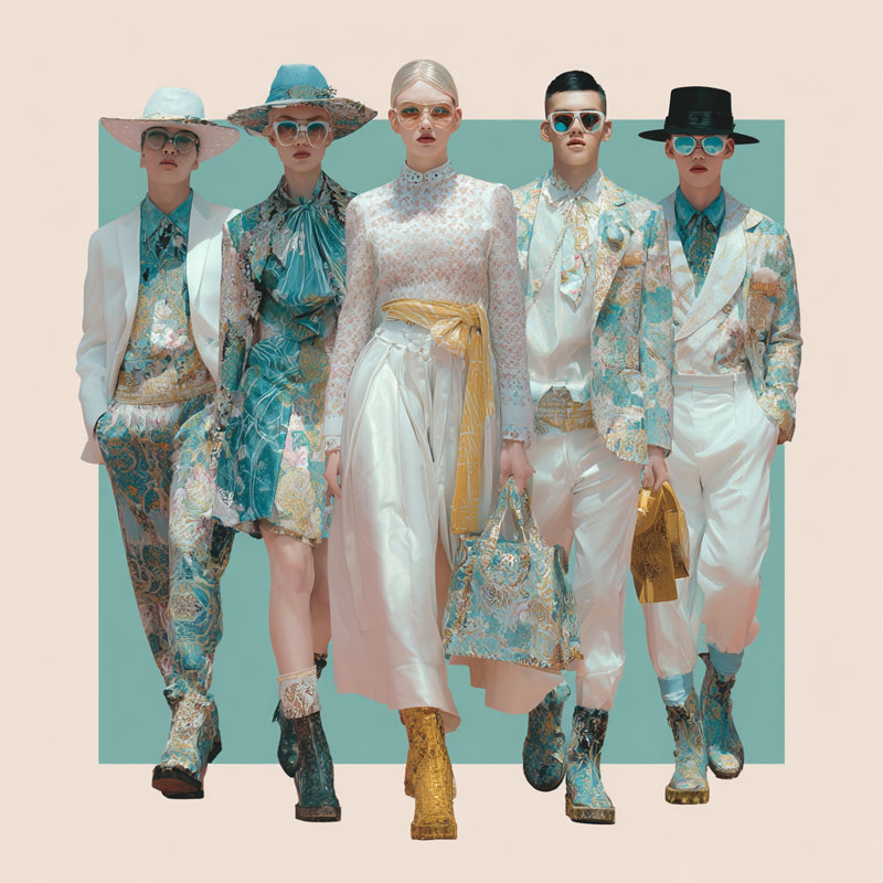 «Pastel Runway», art mural sur toile tendue, L 40 po x H 40 po x P 1,5 po