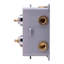 Devon 2-3 Way Thermostatic Way Shower Mixer - Wall Mount - 6" Brass/Polished Chrome