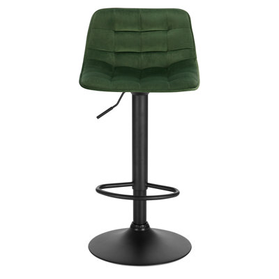 Peake Upholstered Adjustable Height Counter Stool with Metal Frame