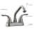 Ashland 2-Handle Utility Faucet in Satin Nickel-10311009