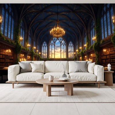 Papier peint auto-adhésif Magical Gothic Library
