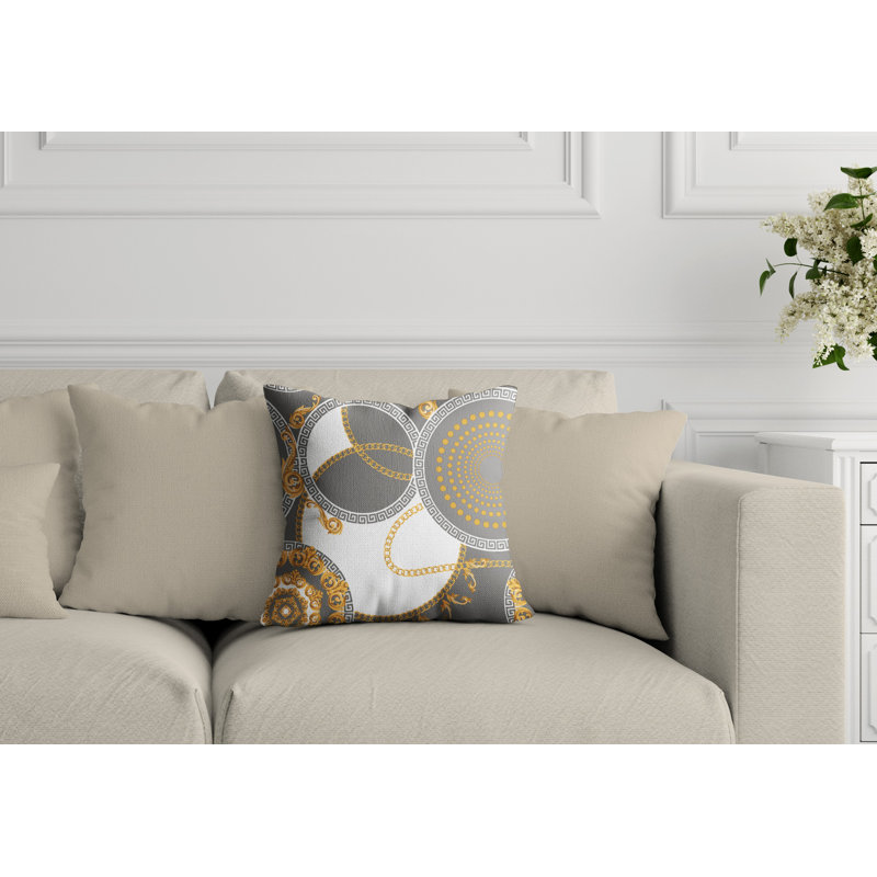 Housse et insert de coussin extérieur Tobin, L 15 po x H 15 po, Gris