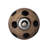 Set of Eight Brown And Black Ceramic And Metal Drawer Pull Knobs