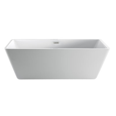 Siren 63.62'' x 28.5'' Soaking Acrylic Bathtub