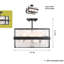 Cloud Break 4 - Light Semi Flush Mount