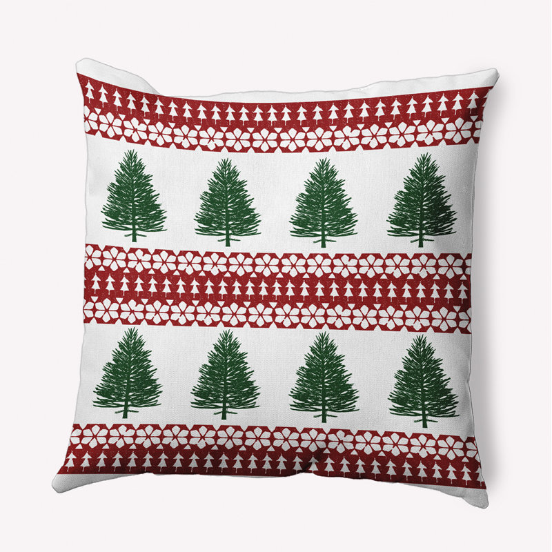 Winter Lace Forest Accent Pillow, 16"H x 16"W