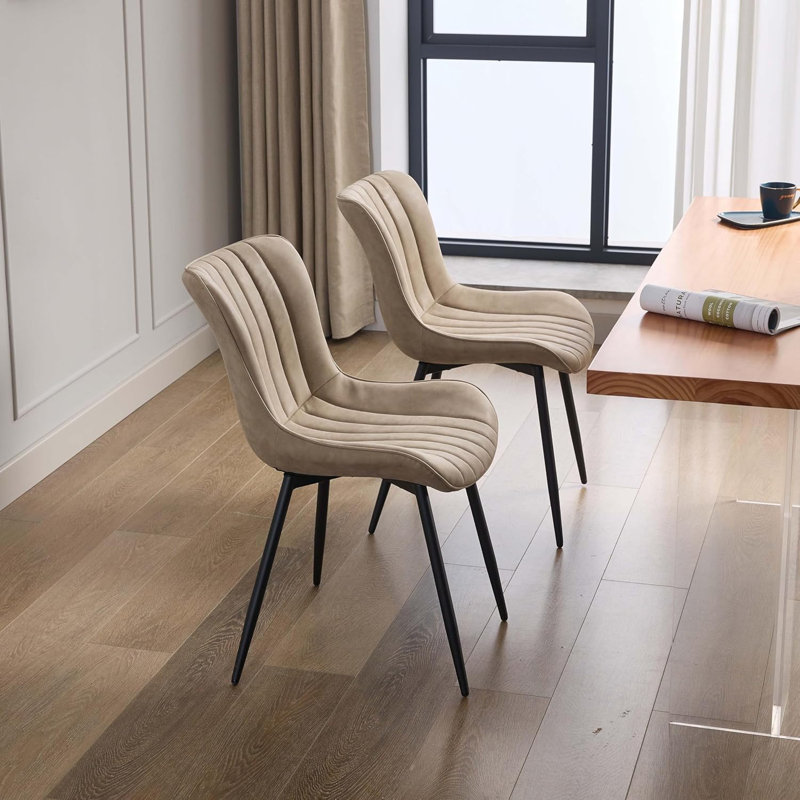 Upholstered Dining Chair in Khaki
