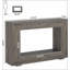 47” Farmhouse Console Table with Storage – Narrow Rustic Entryway Table with Open Shelf, Industrial Accent Sofa Table for Hallway, Living Room