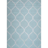 Hand Tufted Wool Area Rug in Blue