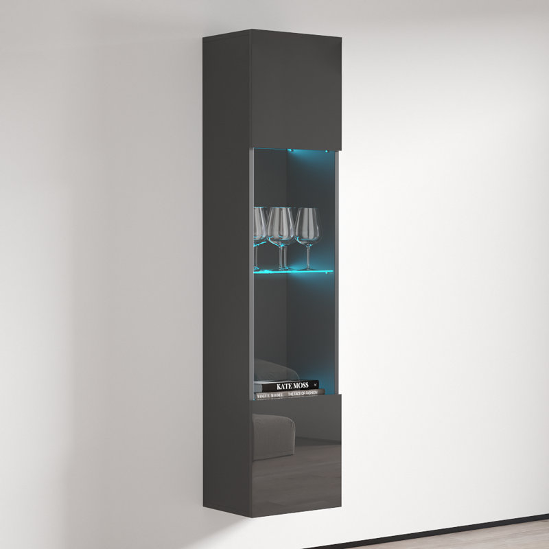 Fly Modular Floating Storage Bookcase, Grey