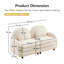 Teddy Fabric Soft Cloud-like Loveseat Sofa-1629640968