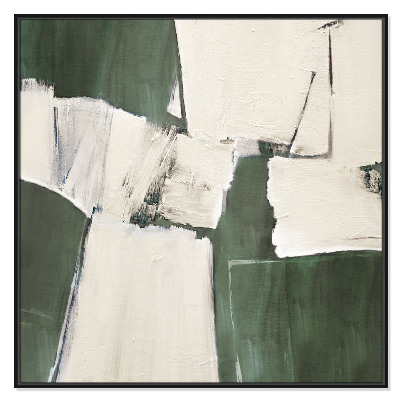«Summer Sage Plateau I» par Judith Shapiro, H 41,5 po x l 41,5 po, Black