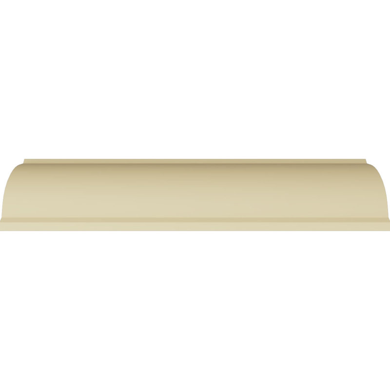 Primed White Geometric Urethane Crown Moulding Sample