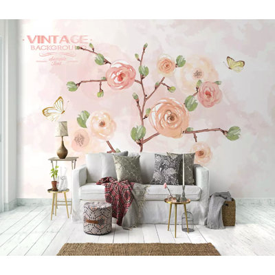 Boho Florals Bohemian Removable Wallpaper