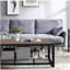 Console Coffee Table with a Natural Reclaimed Wood Finish, for Living room