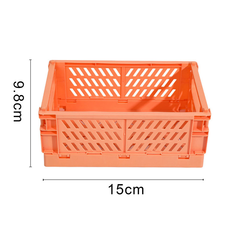 Grebest Plastic Decorative Bin, 5.91" H x 3.86" W x 2.24" D,, Green
