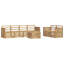  Outdoor Sofa Set 7 pcs Solid Acacia Wood Sectional Garden Furniture