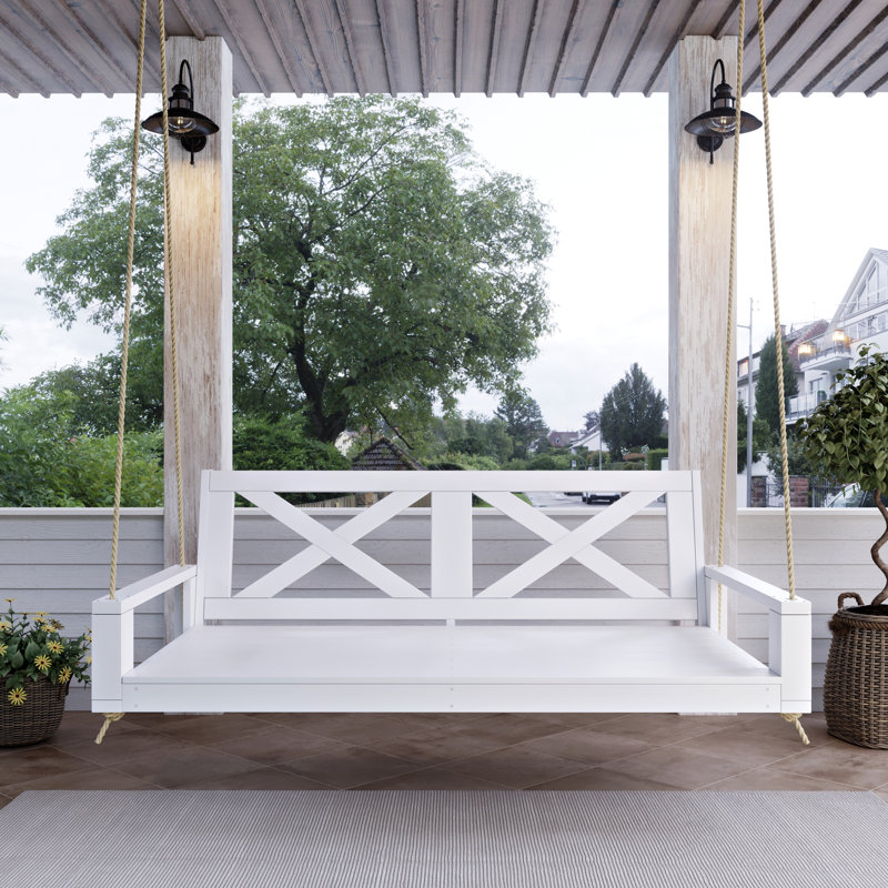 Balancelle Malvern, 52", Peinture blanc pur