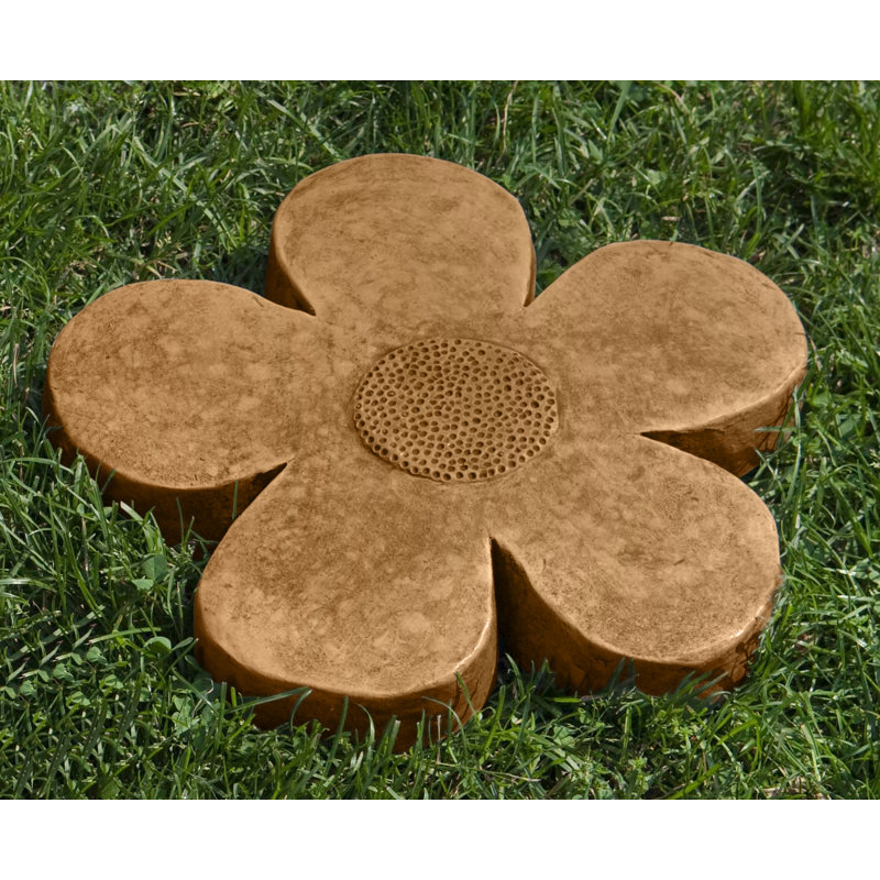 Tremplin Flower Power, H 2 po x l 15,5 po x P 15,5 po, Travertin