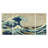 " The Great Wave " 3 - Pieces Painting Print-194425879
