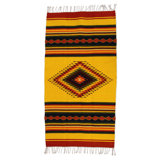 Hand Woven Dhurrie Wool Abstract Area Rug