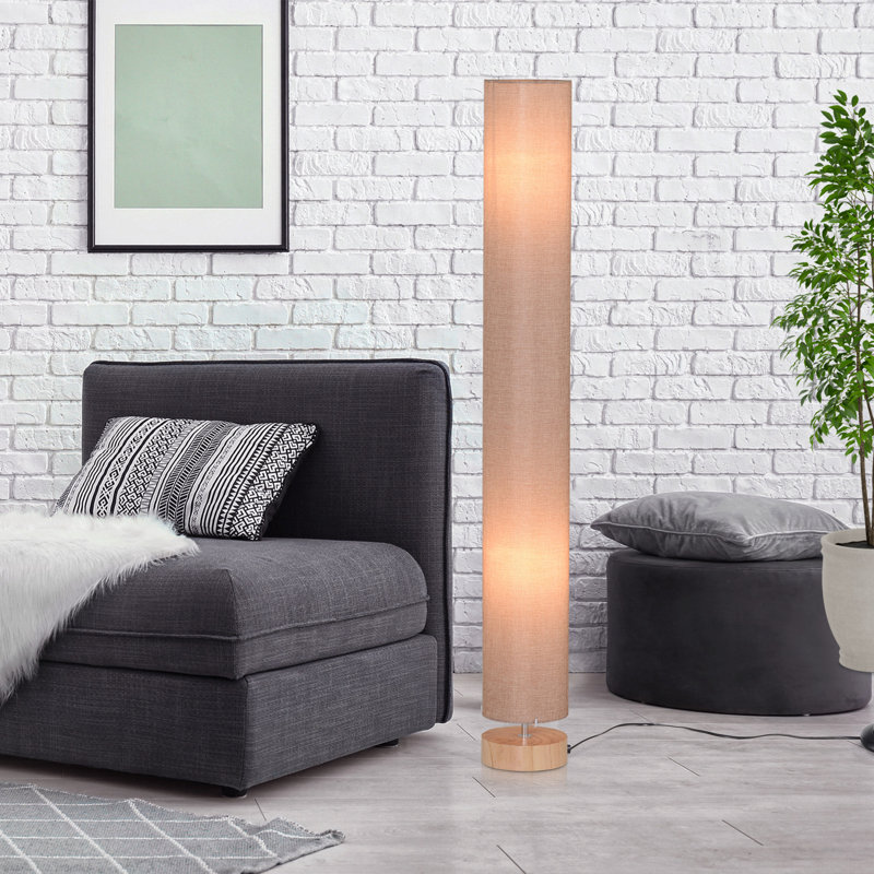 Chesapeake 120cm Column Floor Lamp, Oatmeal