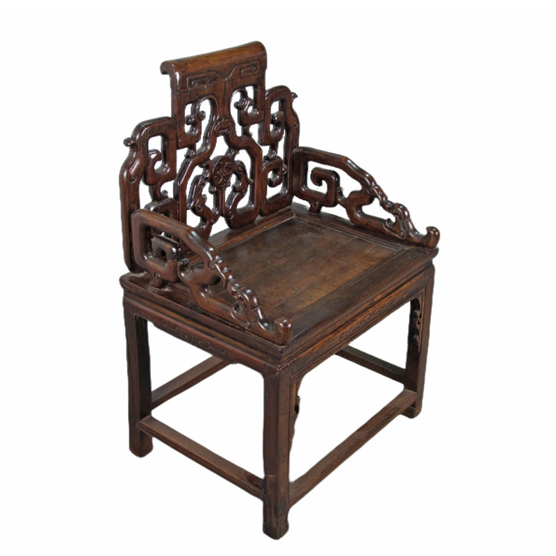 Asian Classic Solid Wood Arm Chair
