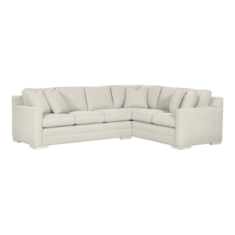American Bungalow 2-Piece Summerton L-Sectional, Nomad Snow Crypton® Chenille, Navajo