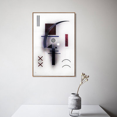 "Piccolo bianco", 1928 par Wassily Kandinsky, art mural encadré sur toile, décorations pour bureau à domicile