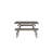 Pangea Home Jack Modern Outdoor Anodized Aluminum 3-piece Dining Set With Polyresin Slats & Adjustable Feet