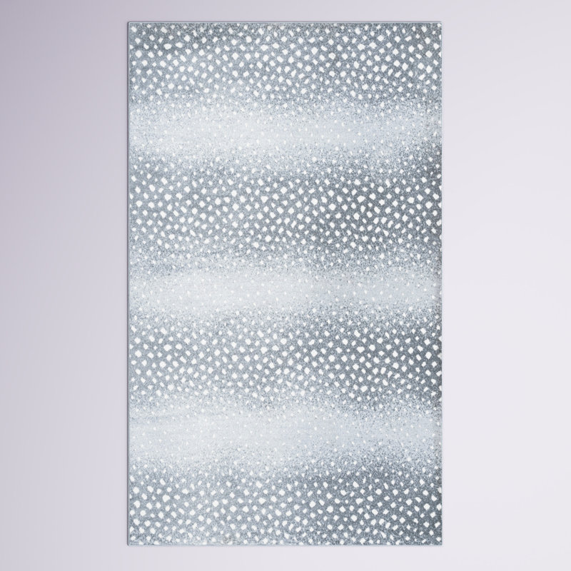 Tapis gris clair / crème Lindhaus, Rectangle 7 pi 8 po x 10 pi