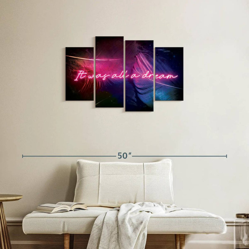 Tergel «It Was All A Dream», typographie, H 22 po x l 36 po