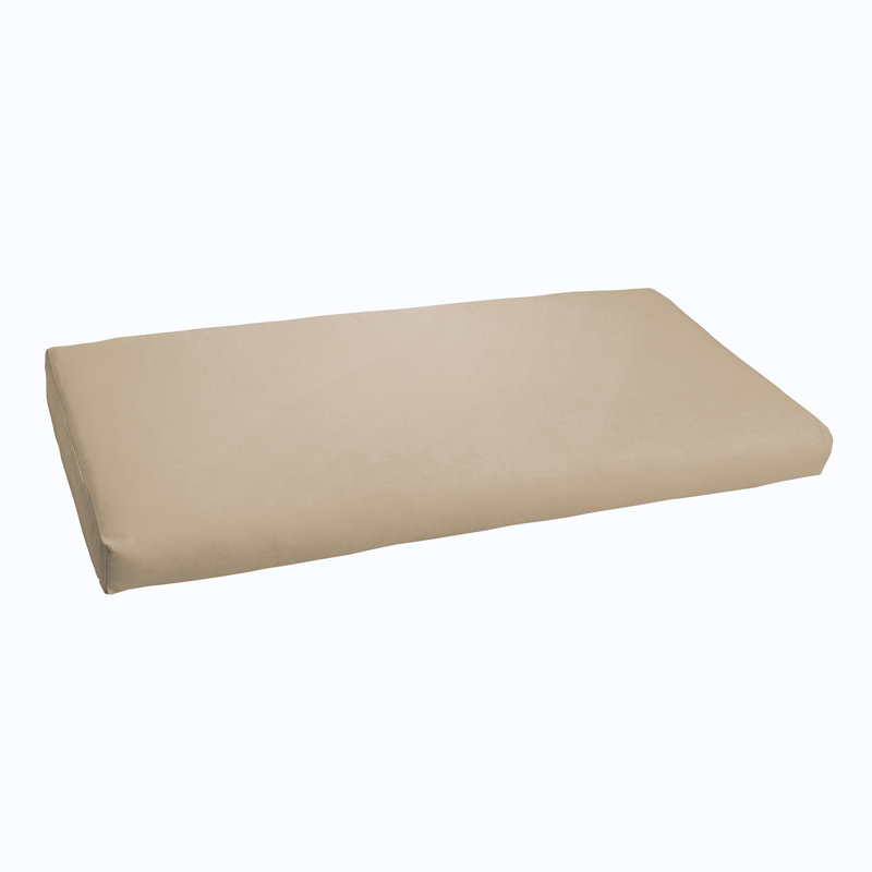 Outdoor 3'' Bench Seat Cushion, Fresco Tan, 60"