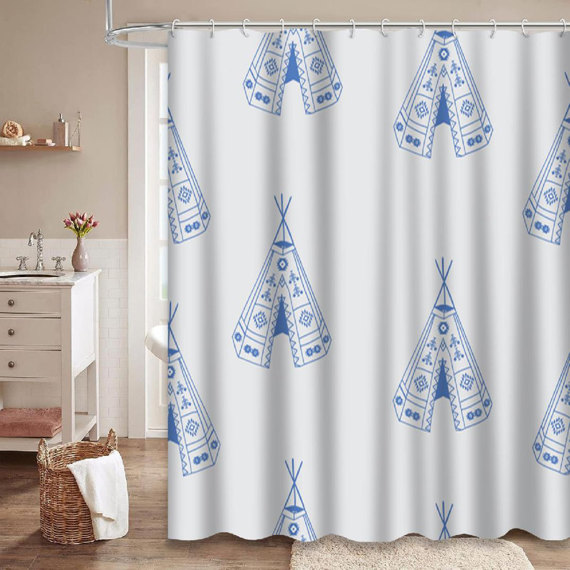 Rideau de douche Boho Style, L 72 po x l 84 po