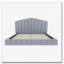 Structure de lit en velours-654387821