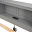 Lit plateforme pleine grandeur gris avec tête de lit, lit gigogne simple et 3 tiroirs - rangement moderne et tête de lit durable-1484066328
