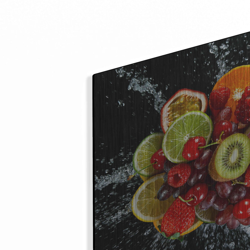 «Fruit Splash III», art mural en métal, H 12 po x l 12 po
