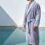 Lord 100% Cotton Velour Male Mid-Calf Bathrobe with Pockets-1295171875-1295171873