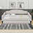 Full Size Upholstered Tufted Daybed With Trundle