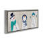 «Happy Snowman Trio», art mural sur toile par Janet Tava