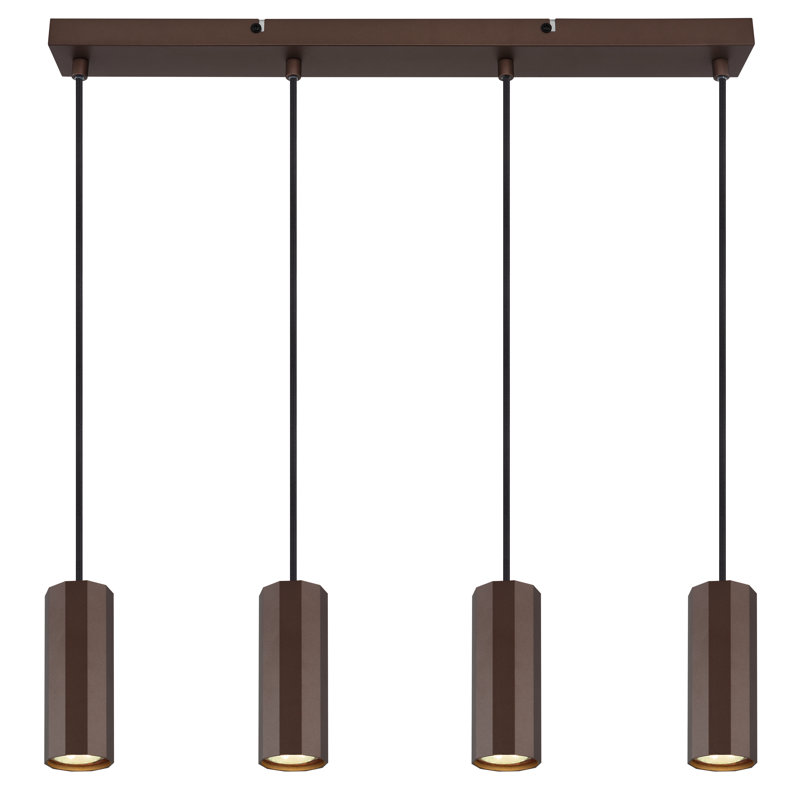 Alph 4 - Light Natural Pendant, Matt bronze color