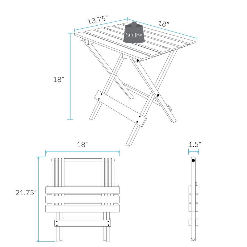 Table d'appoint Aubreonna, Naturel