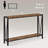 Geron Console Table, 2-Tier Entryway Table with Storage, 43" Narrow Sofa Table with V Design, Industrial Console Table for Entryway-1839956597