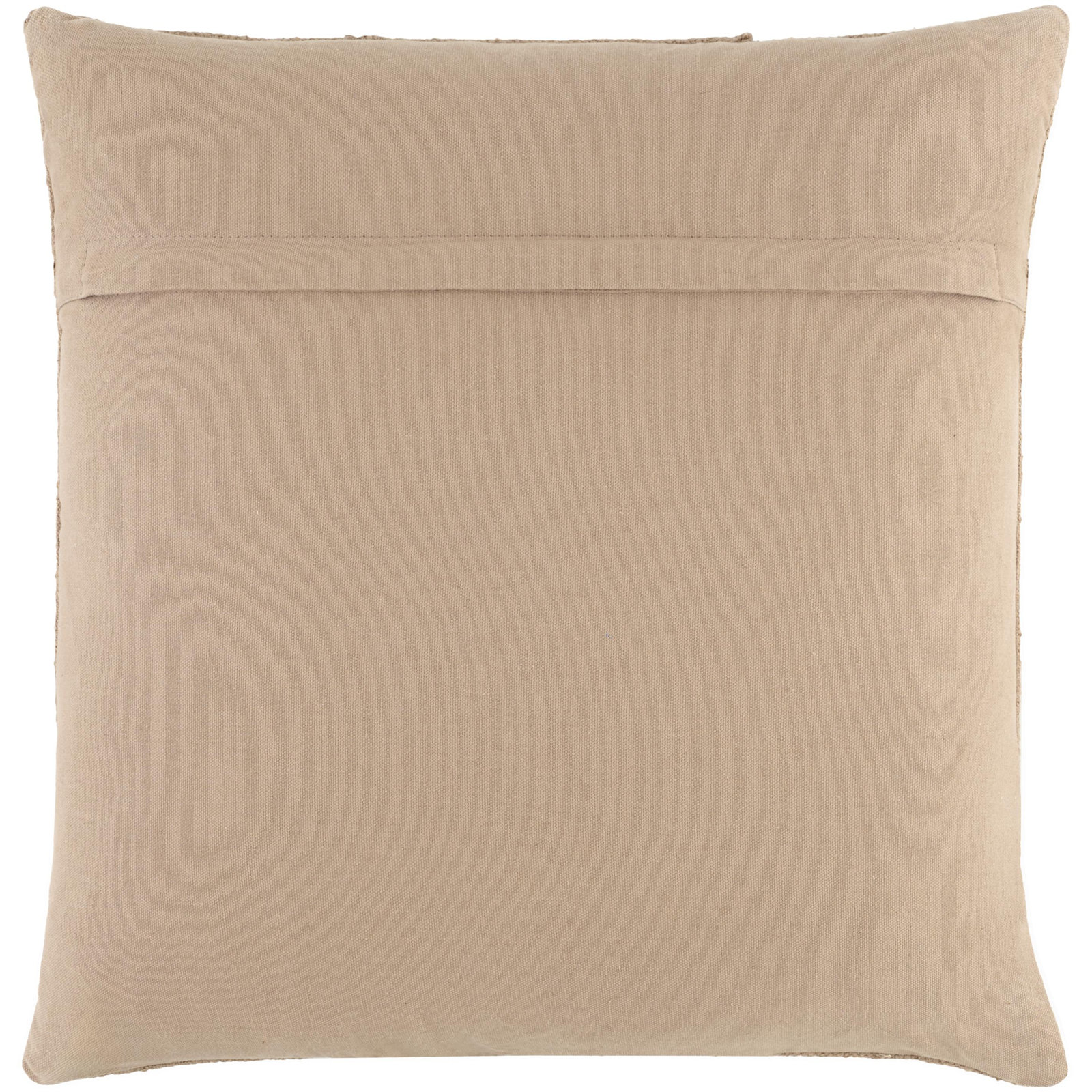 Yulara Cotton Pillow Cover, Beige, Pillow Cover Only - No Insert, Square 22"