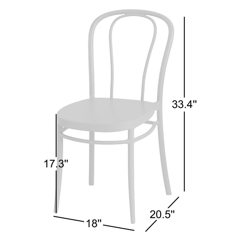 Chaise d'appoint de salle à manger Farrah, Gris foncé