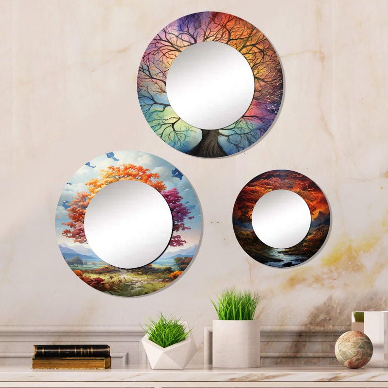 Glorieux miroir d'automne à la campagne