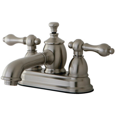 English Country Centerset Bathroom Faucet with Drain Assembly