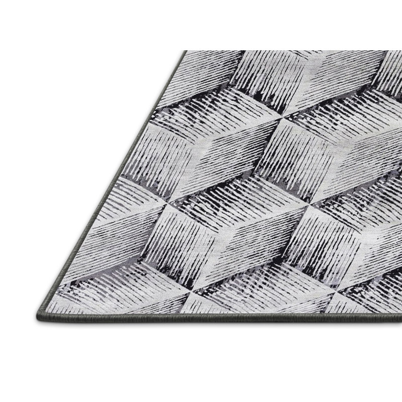Geometric Indoor Rug, Rectangle 7' x 9'