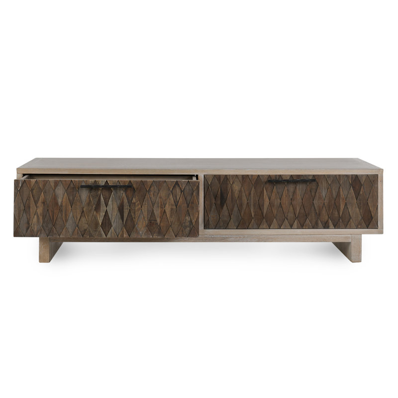 Anton 4-drawer Reclaimed Wood Coffee Table, Beige