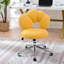 Chaise de bureau pivotante à 360 ° en tissu réglable en hauteur, cinq pour faciliter le déplacement, coussin éponge haute densité, conception ergonomique, capacité de mobilité de 220 lb,